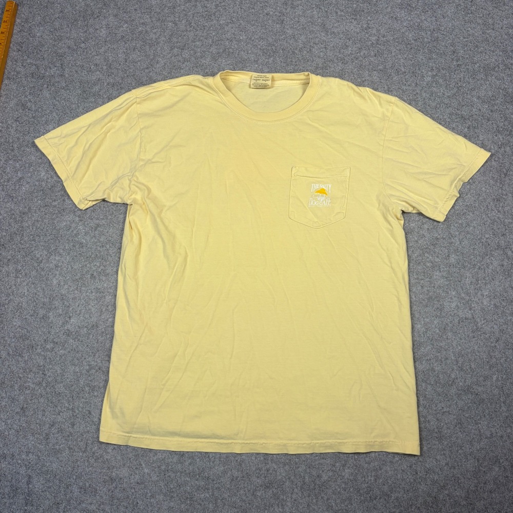Comfort Colors The Salty Dog Cafe Hilton Head Island Pocket T-Shirt Yellow L